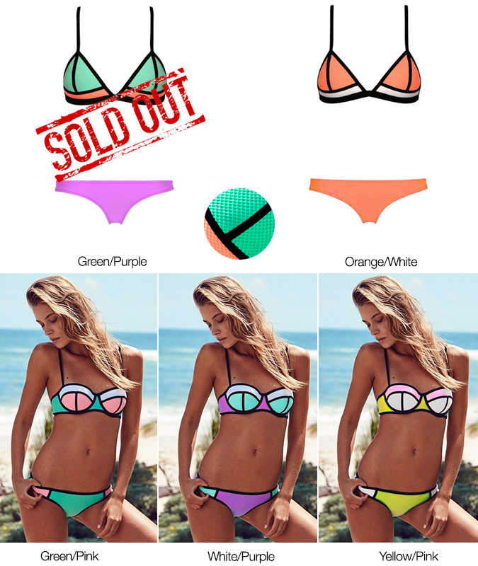 MultiColored Mesh Women's Swimsuits Gosawa Beirut Deal